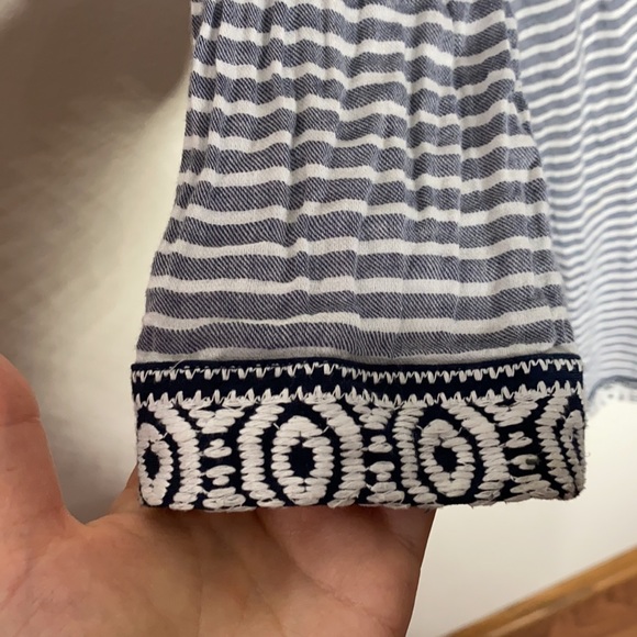 A pea in the pod maternity boho striped blouse size L - Picture 6 of 9